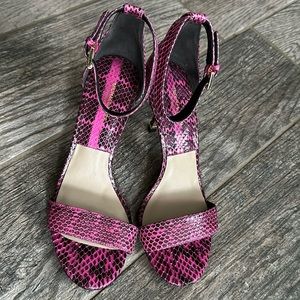 Michael Kors Luxury Collection Python Embossed Leather Sandal